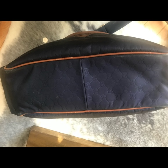 Gucci blue guccissima diaper bag - Picture 6 of 7